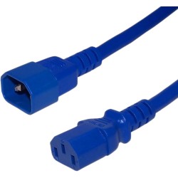 PW-100C-06BL Power cord 15A 300V - 6ft - Blue