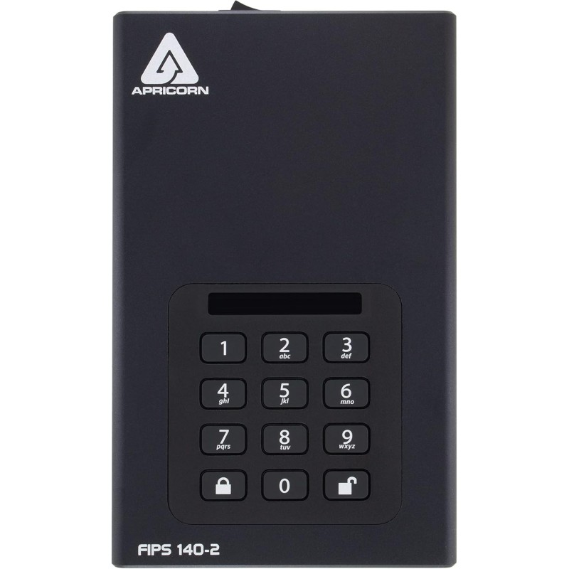 Apricorn Aegis Desktop 2 TB FIPS 140-2 Validated 256-Bit Encrypted Hard Drive (ADT-3PL256F-2000)